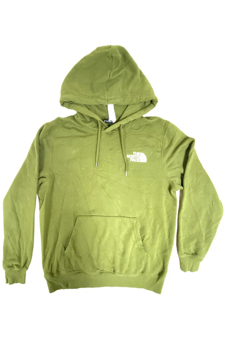 The North Face Men's Evolution Box Logo Fleece Hoodie Olive Green